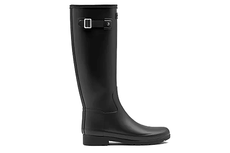 Image of Hunter Women's Refined Slim Fit Tall Wellington Boots - Black - UK 6