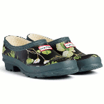 Hunter RHS Black Garden Clog