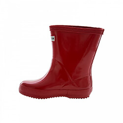 Extra image of Kids First Gloss Hunter Wellies - Military Red