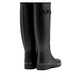 Extra image of Hunter Women's Refined Slim Fit Tall Wellington Boots - Black - UK 8