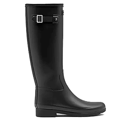 Small Image of Hunter Women's Refined Slim Fit Tall Wellington Boots - Black - UK 8