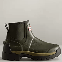 Small Image of Hunter Women's Balmoral Field Hybrid Chelsea Boots - Olive - UK 6