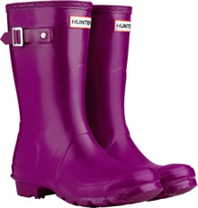 Hunter Gloss Violet Short Wellies