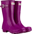 Hunter Gloss Violet Short Wellies