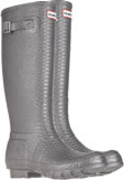 Hunter Carnaby Boa Wellies - Metallic Pewter