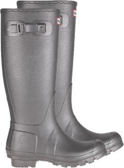 Hunter Carnaby Lizard Wellies - Metallic Pewter