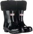 Hunter Hampstead Short Wellies Black