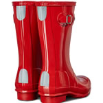 Extra image of Original Gloss Military Red Kids Hunter Wellies - UK Size 7 JNR