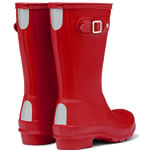 Extra image of Kids Original Hunter Wellies - Military Red