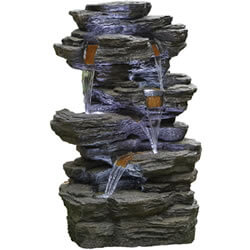 Extra image of Kelkay Hinoki Springs Water Feature with LEDs