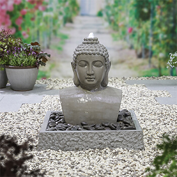 Image of Kelkay Distinctive Collection Lotus Buddha Water Feature