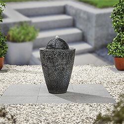 Small Image of Kelkay Modern Collection Dappled Column Water Feature