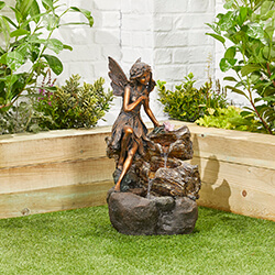 Small Image of Pixie Spills Easy Fountain Garden Water Feature