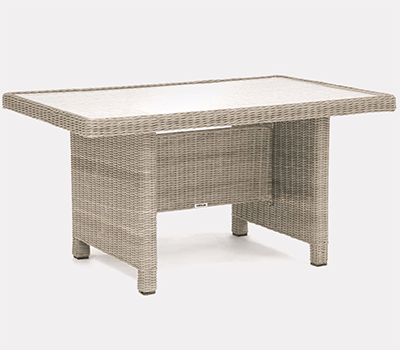 Image of Kettler Mini Glass Topped Table in Oyster
