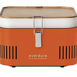 Extra image of Everdure Cube Portable Charcoal BBQ in Orange