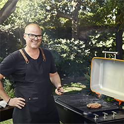 Small Image of Everdure Furnace Gas BBQ in Orange