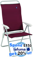 Lafuma Chair Reclining  Padded FRS burgundy-608628