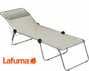 Lafuma Siesta Sunbed With Headrest in Batyline Seigle