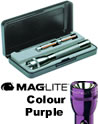 Purple Mini Maglite AA