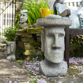 Image of La Hacienda Easter Island Garden Stand Ornament
