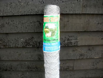 Image of 25m roll of 1.2m (4ft) tall chicken wire mesh - 50mm