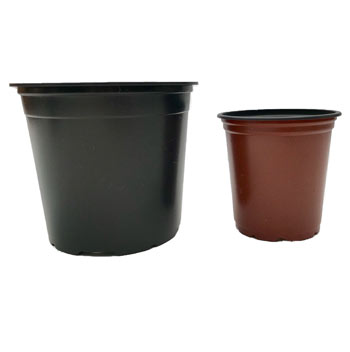 Image of Nutley's Mixed 9cm and 13cm Round Plastic Pots Duo (25 of Each)