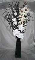 Small Image of Black bouquet in vase