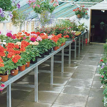Image of Heavy Duty Greenhouse Benching - Single Tier - 10ft long