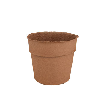 Image of Nutley's 3-Litre Biodegradeable Organic Wood Fibre Plantable Plant Pots - Pack quantity: 5