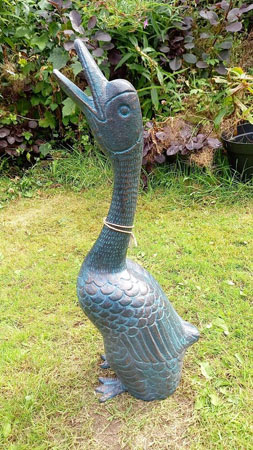 Image of Goose Garden Ornament Cast in Aluminium
