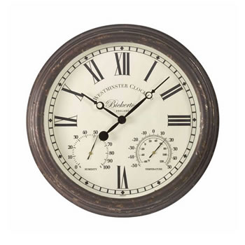 Image of Bickerton Outdoor Wall Clock And Thermometer