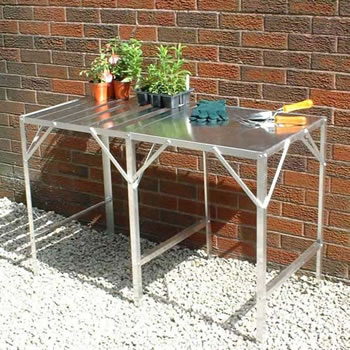 Image of Greenhouse Benching Single Tier 92cm wide x 231cm long - Slatted Surface