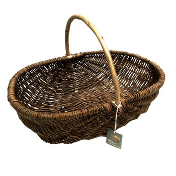 Image of Nutley's Large Beautiful Hand-Made Rustic Willow Garden Trug