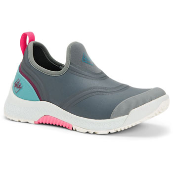 Image of Muck Boots Outscape Low - Dark Gray/Teal/Pink - UK 6