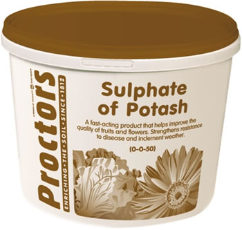 Image of 5kg tub of Proctors sulphate of potash general garden fertiliser soil improver