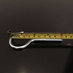 Extra image of 4x 10cm Large Heavy Duty Screw Hooks with Wall Plugs