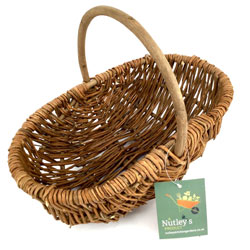 Extra image of Nutley's Beautiful Small Hand-Made Rustic Willow Garden Trug