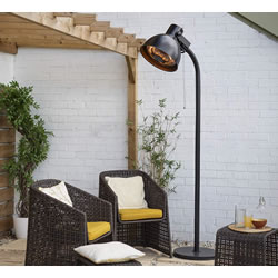 Extra image of EX-DISPLAY/COLLECTION ONLY La Hacienda Vintage Lamp Heater - Halogen elements, 800/1200/2100W, IPX4