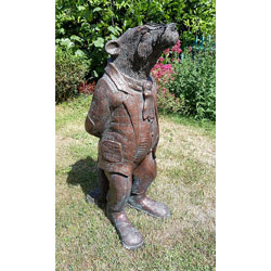 Small Image of Wind in the Willows Garden Sculpture of Badger - 67cm