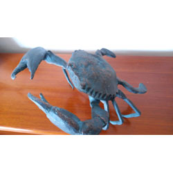 Small Image of Crab Ornament For Garden Or Home Cast Aluminium In Antique Finish