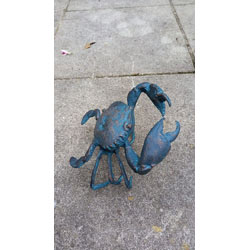Extra image of Crab Ornament For Garden Or Home Cast Aluminium In Antique Finish
