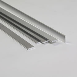 Small Image of Pack of 10 - Aluminium Extrusion Flat Bar 125cm long