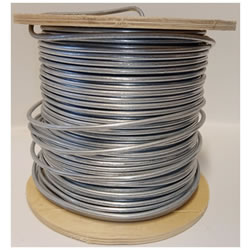 Extra image of 100m roll of 4mm Diameter Galvanised Mild Steel Line or Straining Wire in a Handy Spool