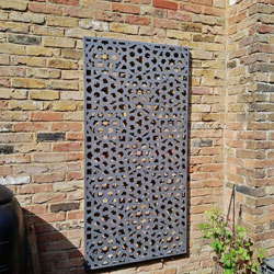 Small Image of Moroccan Decorative Garden Screen Steel Wall Art - 1.8m Tall