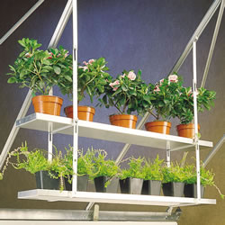 Small Image of One Pair Hanging Shelves To Fit To Greenhouse Roof - 86cm x 25cm