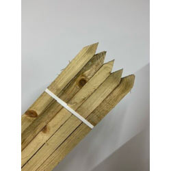 Extra image of Square & Pointed Wooden HC4 Pressure Treated Tree Stakes/Posts, 1.5m x 32mm - 10 Stakes