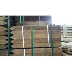 Extra image of Square & Pointed Wooden HC4 Pressure Treated Tree Stakes/Posts, 1.2m x 45mm