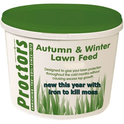 Small Image of New 5kg tub of New Proctors Autumn and Winter lawn feed with iron to kill moss
