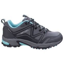 Small Image of Cotswold Abbeydale Low Boot in Grey, Black, Aqua - UK 4
