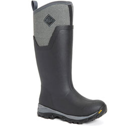 Small Image of Muck Boots Black/Grey Geometric Arctic Ice Tall AGAT - UK Size 4